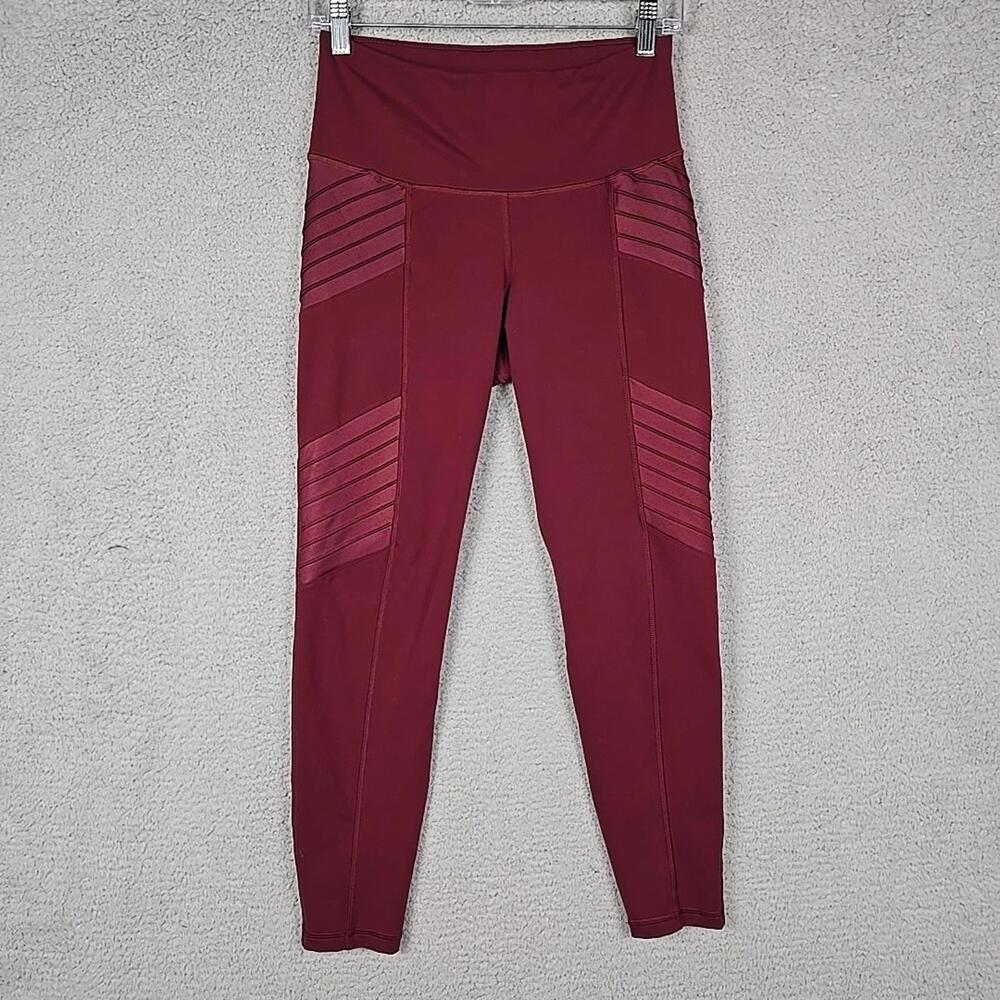 Old Navy Active Maroon Athletic Pull On Stretch Yoga Pants Size L